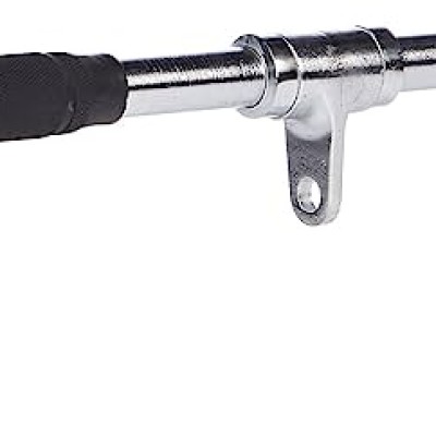 *Curl Bar Cable Attachment with Rubber Handgrips 28"