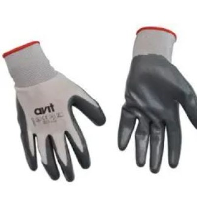 AV13072 Glove, Knit Wrist, Nitrile, Size L