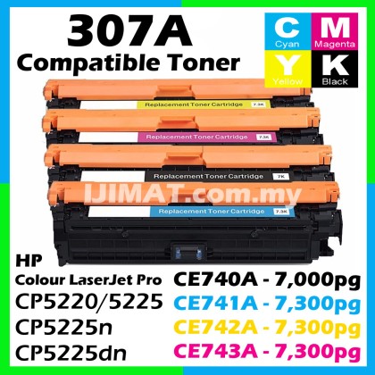 HP : CP5225 Cyan Laserjet Toner Cartridge - HPCE741A-C