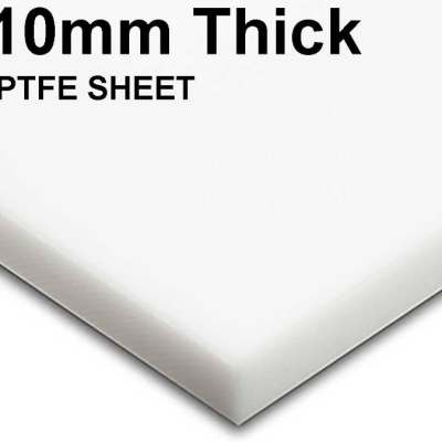 PTFE SHEET WHITE PLATE THICKNESS 10MM x 1.2mtr W x 1.2mtr L MOLDED SHEET