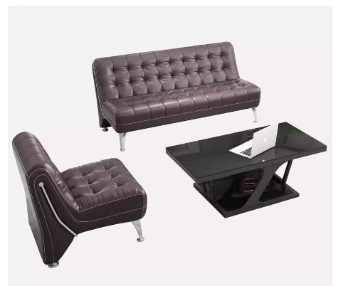 simple modern office sofa coffee table combination