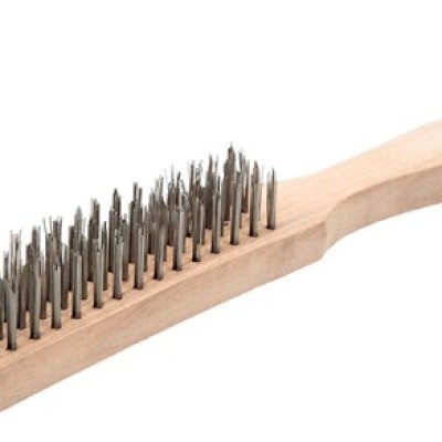 STEEL WIRE BRUSH WOODEN HANDLE