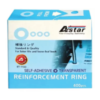 Astar Reinforcement Ring Self Adhesive Transparent 400pcs