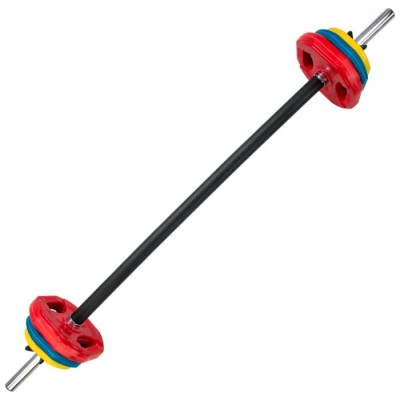 *FC POWER 20KG PUMP SET WITH BARBELL COLOURIZED