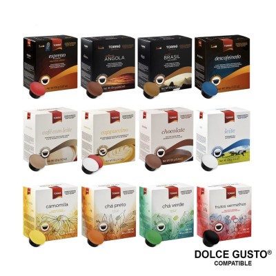 *TORRI COFFEE CAPSULE NESCAF Dolce Gusto COMPATIBLE (PACK OF 3 BOXES x 16 CAPSULES)