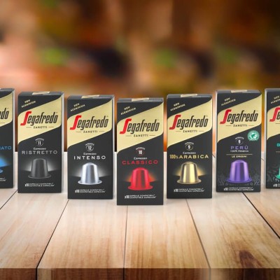 *Segafredo Espresso Aluminum Coffee Capsules - Nespresso Compatible