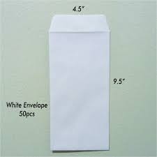 White Envelope 4.5 x 9.5 inch