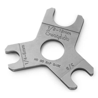 Gap Inspection Gauge, 1 4 in., 3 8 in., 1 2 in., 6 mm and 12 mm Female Nuts