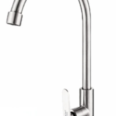 SUS304 Stainless Steel Kitchen Sink Tap Pillar Mounted