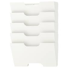 IKEA KVISSLE Wall newspaper rack, white