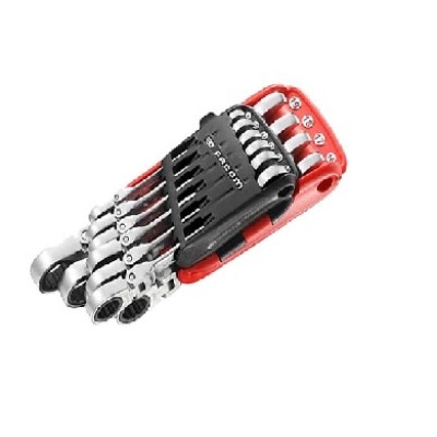 Wrench,Combination, Hinged In Portable Case, 8-19mm, (10 pcs)