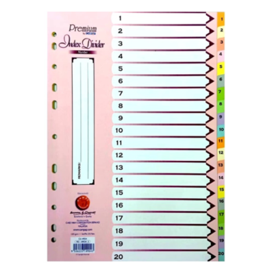 Campap 20 Colours Index Divider (CA4904)