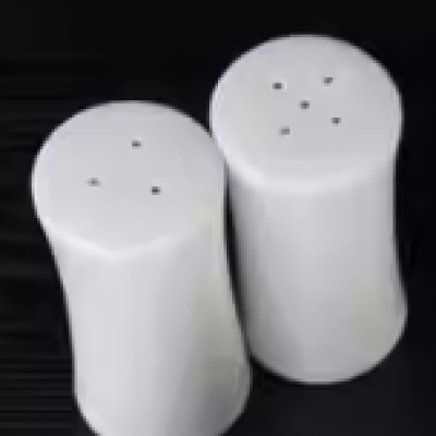 Clay Craft Basics White Ceramic Set Salt and Pepper Shaker, White Ceramic