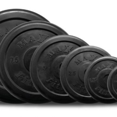 *MAXX BLACK RUBBERIZED PLATE - 2.5 KG