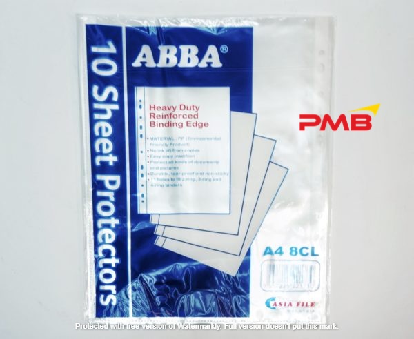 ABBA SHEET PROTECTORS A4, 1000'S      /      BOX