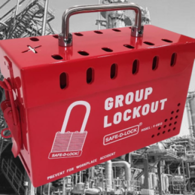 SAFE-D-LOCK MODEL V-GB13 Lockout Box [240mm L x 100mm M x 150mm H]
