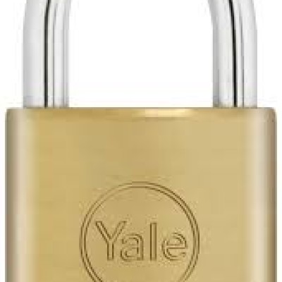 *Yale Standard Shackle Brass Padlock - 25mm Long Shackle