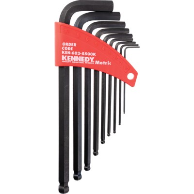 *Kennedy 9 Piece Metric Hex Key Set L-Wrench - KEN6025500K