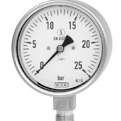 Bourdon Tube Pressure Gauges, Safety Pattern Series EN 837-1  233.30