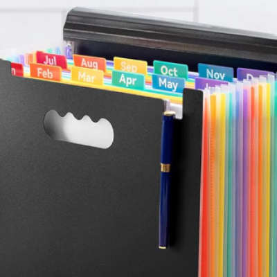 Expanding File Folder Color Insert Multi-layer File Organ Bag