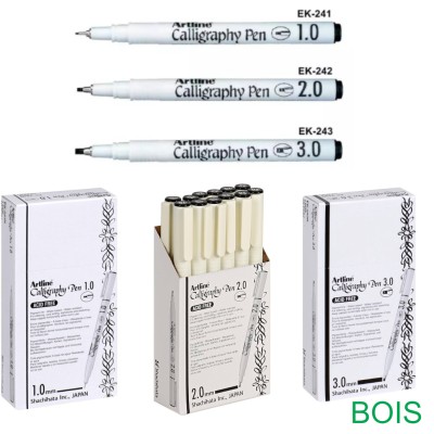 Artline Calligraphy Pen (Chisel Style) Black 2.0