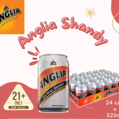 Anglia Shandy  The Real Shandy Can Drink 320ml x 24 Cans [NON-HALAL]
