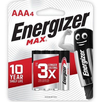 *ENERGIZER MAX AAA BATTERIES - 2 PC