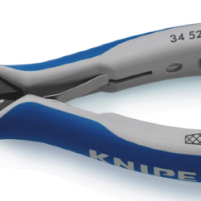 Knipex 34 52 Electronics Pliers, Round Nose Pliers, 137 mm Overall, Straight Tip, 23mm Jaw,  34 52 130