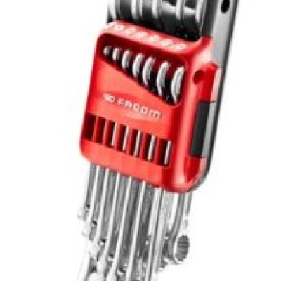 Facom 12-Piece Combination Spanner Set, 7 to 19 mm