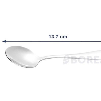 BOREA Premium Quality Cutlery Stainless Steel TeaSpoon [13.7 cm] [6Pcs Pack]