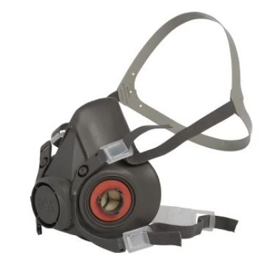 3M 6000 Series Half-Type Respirator Mask, Size Large
