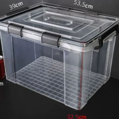 (48LITRE)Anti-Humidity Storage Box Stackable Strong Storage Container Box Stackable Storage Organizer  53.5X39X32.5CM