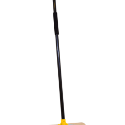 BROOM, POLY, HARD BRISTLE, LONG HANDLE