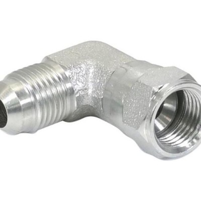 9 16 JIC 90 Degree Compact Elbow - Male x Swivel Female Adaptor