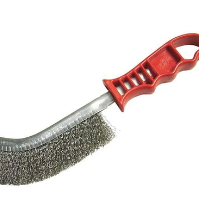 BRUSH, WIRE, HAND, STAINLESS STEEL WIRE BRUSH WITH HANDLE