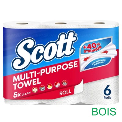 SCOTT MULTI-PURPOSE TOWEL 6'S VALUE PACK