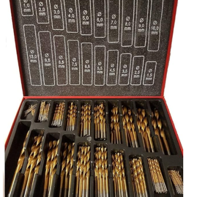 *202 Piece Cobalt Drill Bit Set (HSS-Co Inox) HSS Metal