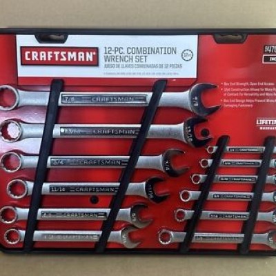 Craftsman 47046 - 12 Piece 12 Point SAE Combination Wrench Set New