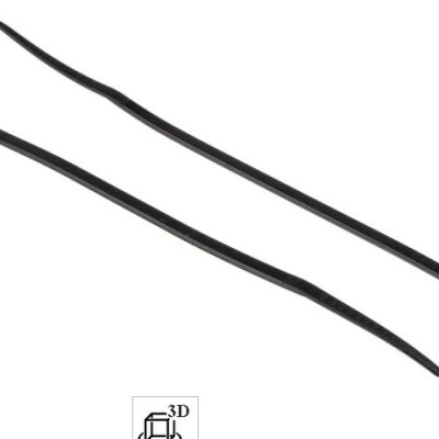 *RS PRO Cable Tie, 100mm x 2.5 mm, Black Nylon, Pk-100
