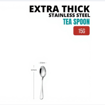 Extra Thick Cutlery Hotel Quality Stainless Steel Tea Spoon