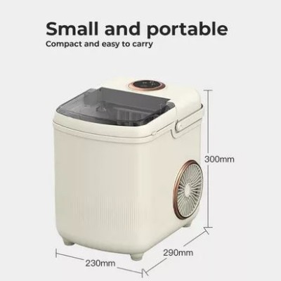 Giselle 1.2L Portable Ice Maker: Fast Bullet Shape Ice Maker - KEA0410CR
