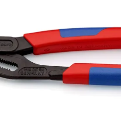 Knipex Cobra Water Pump Pliers, 250 mm Overall, Angled, Straight Tip, 46mm Jaw  87 02 250 T