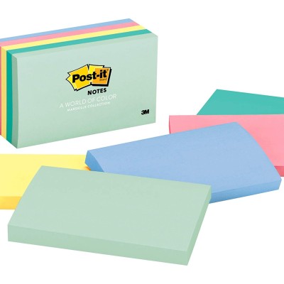 3M 655 Multicolor Post-It Note Pad  (3" x 5")