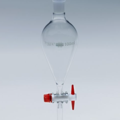 PYREX Separating Funnels, Spherical Shape (Pear) 500 ML