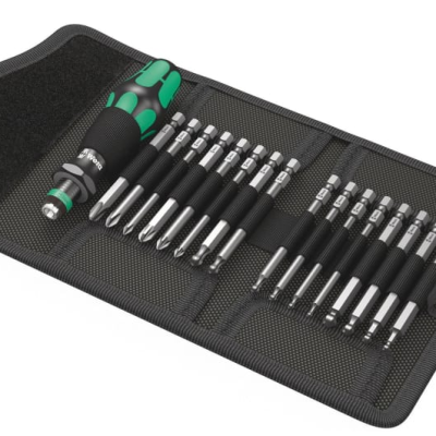 Wera Hexagon; Hex-Plus; Phillips; Pozidriv; Torx Interchangeable Screwdriver Set, 18-Piece