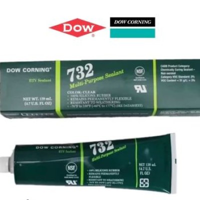 DOW CORNING RTV 732 MULTI-PURPOSE CLEAR SILICONE SEALANT 139ML PER TUBE