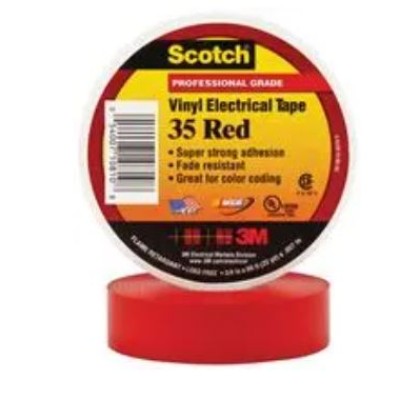 ELECTRICAL TAPE RED 3 4 X 66FT (roll)