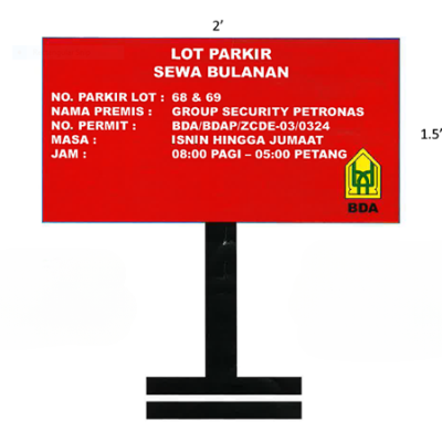 *Portable Signage with stand