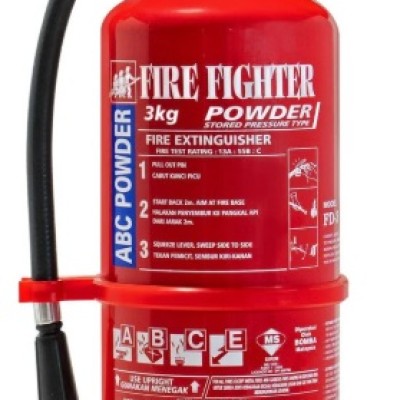 FIRE FIGHTER 3KG ABC POWDER FIRE EXTINGUISHER