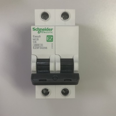 SCHNEIDER EASY9 MCB 2P 6A 4.5kA EZ9F34206 (1 PC)